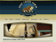 Tablet Screenshot of deepcreekfarm.com